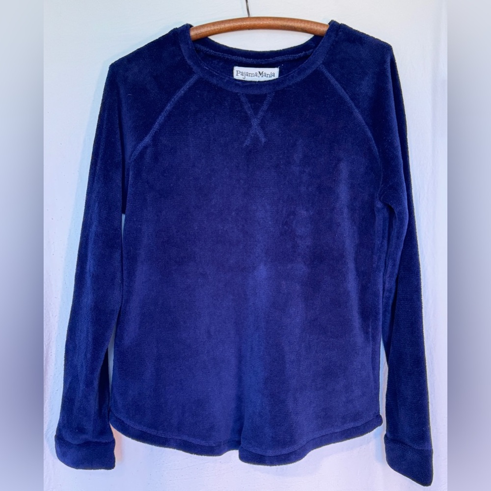 Pajama Mania Cobalt blue fleece top